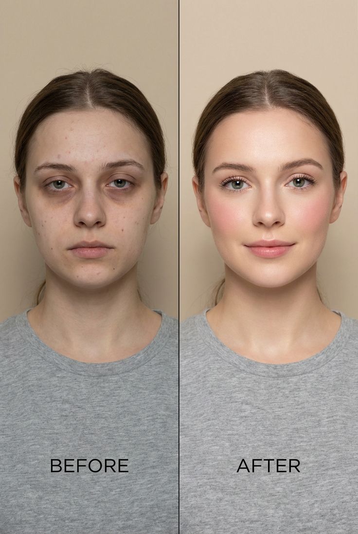 Before and After Makeup